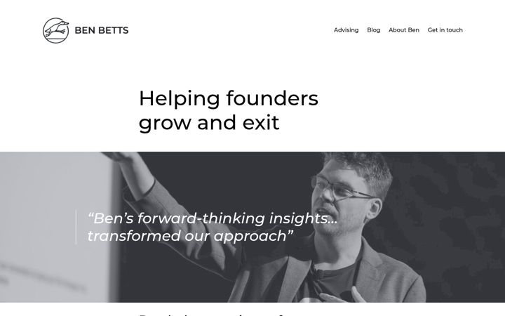 Screenshot of benbetts.co.uk