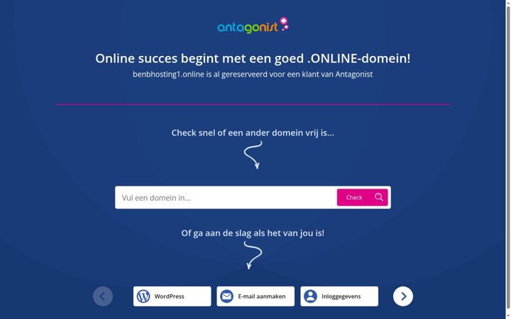 Screenshot of benbhosting1.online