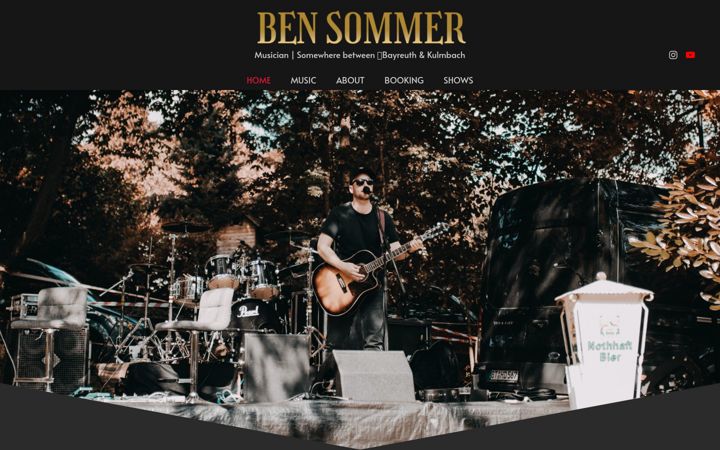 Screenshot of benbladdisommer.com