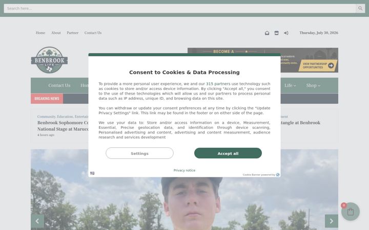 Screenshot of benbrooklife.com