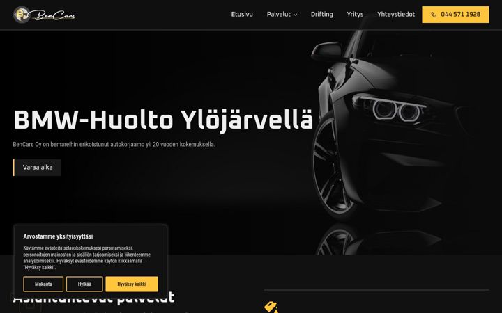 Screenshot of bencars.fi