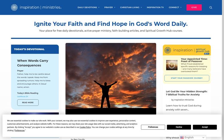 Screenshot of bencerulloministries.net