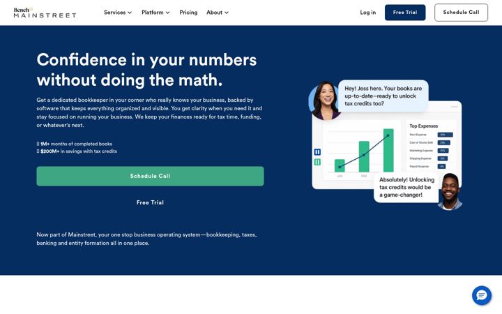 Screenshot of bench.co
