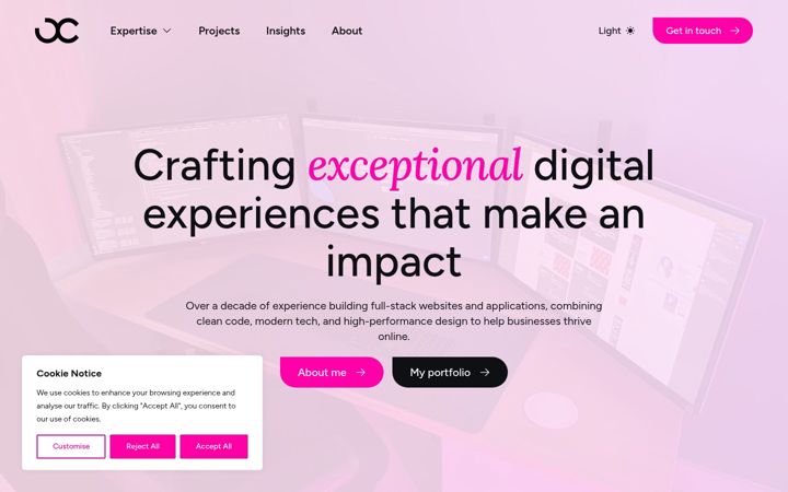 Screenshot of benchandler.co.uk