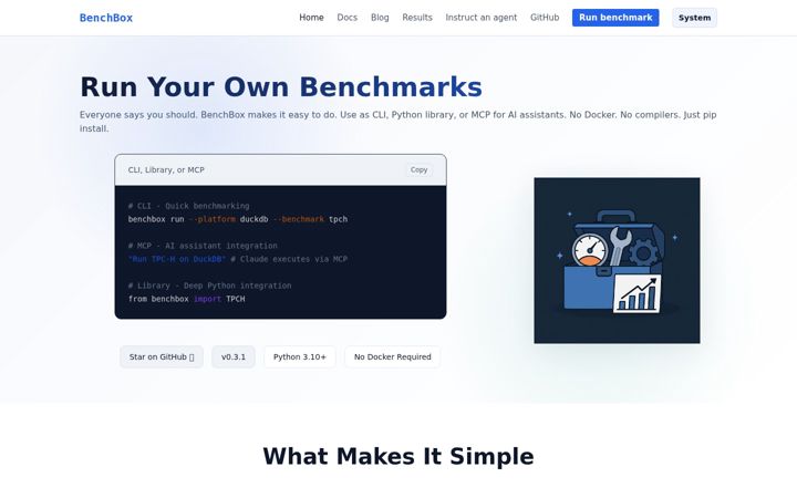 Screenshot of benchbox.dev