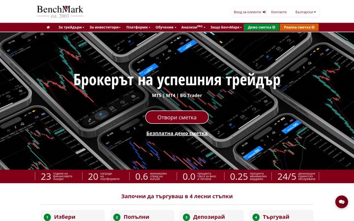 Screenshot of benchmark.bg