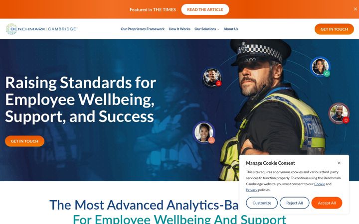 Screenshot of benchmarkcambridge.com