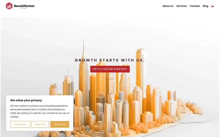 Screenshot of benchmarket.sk