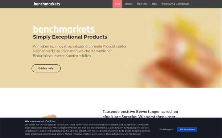 Screenshot of benchmarkets.de