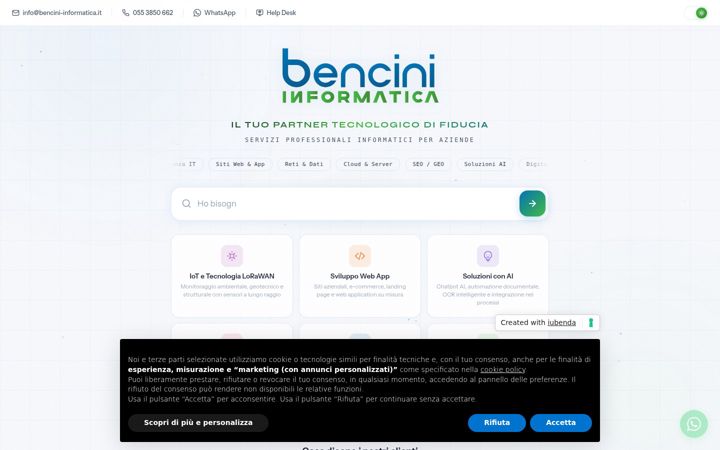 Screenshot of bencini-informatica.it