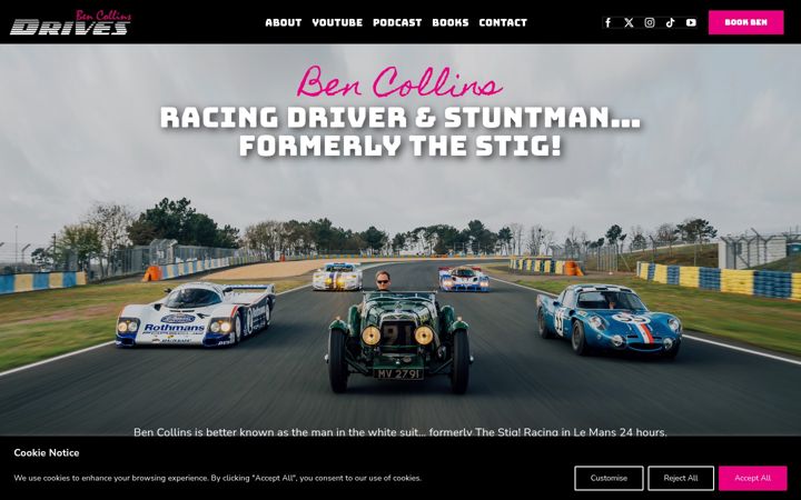Screenshot of bencollins.com