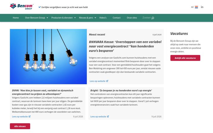 Zrzut ekranu bencom.nl