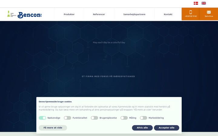Screenshot of bencon.dk