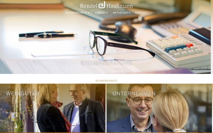 Screenshot of bendel-haussmann.de
