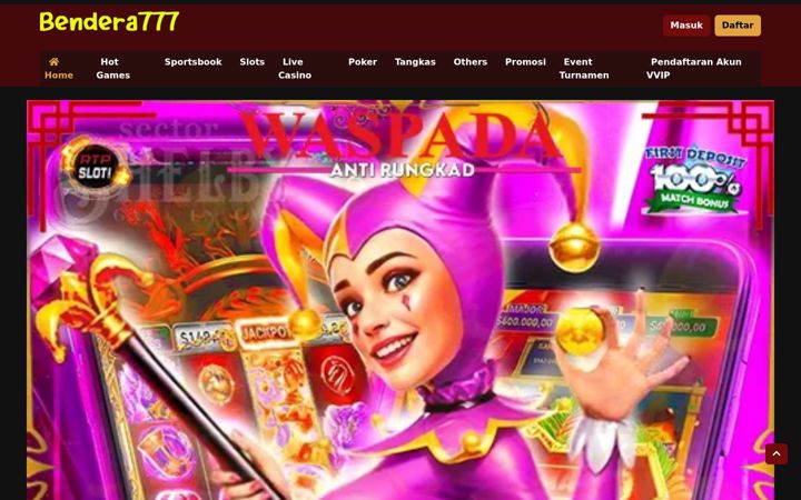 Screenshot of bendera777.com