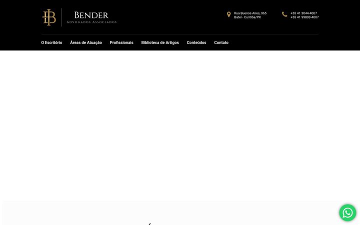Screenshot of benderadvogados.com.br