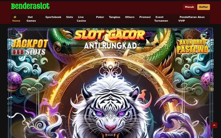 Screenshot of benderaslot.org