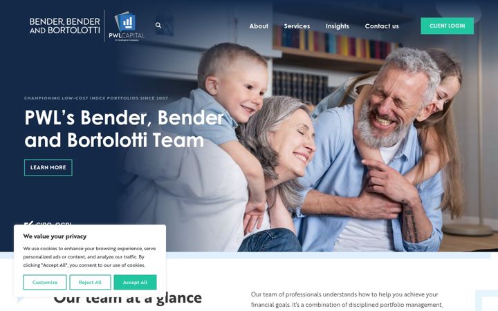 Screenshot of benderbenderbortolotti.com