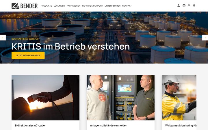 Screenshot of benderbenelux.com