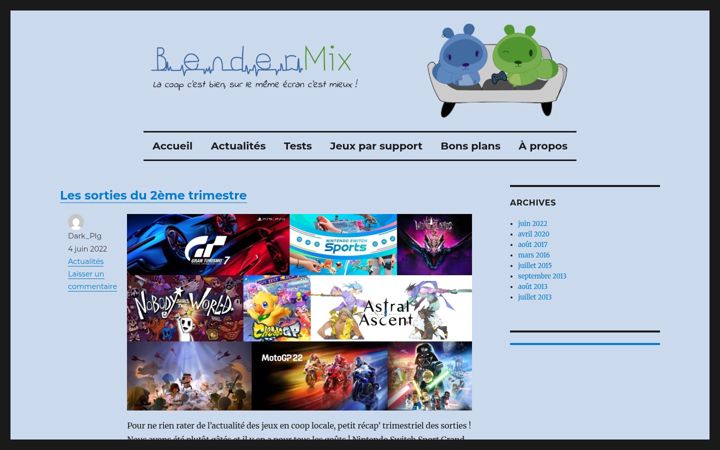 Screenshot von bendermix.fr