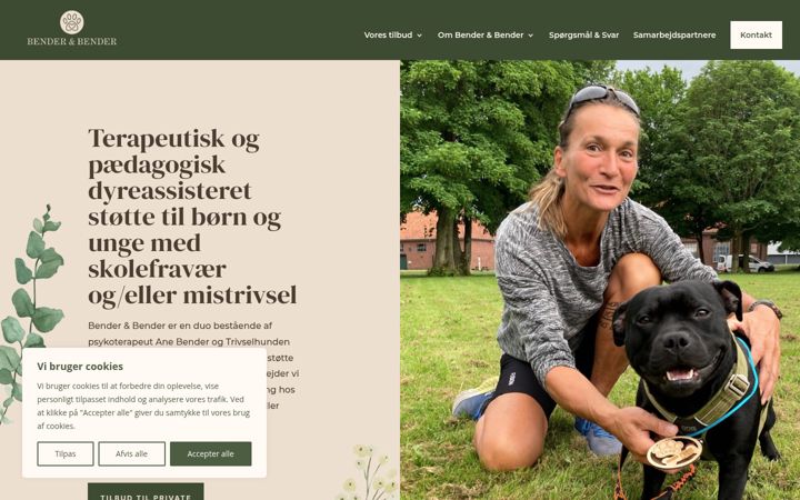 Screenshot of benderogbender.dk
