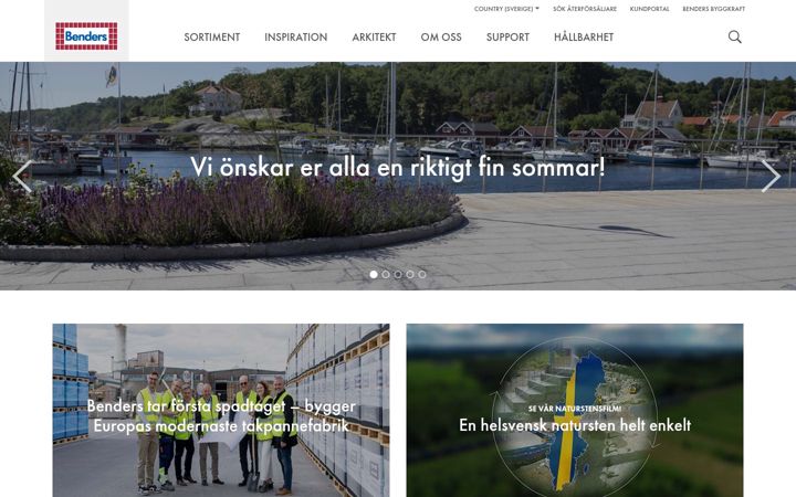 Screenshot of benders.se