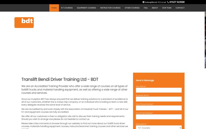 Screenshot of bendi-flt.co.uk
