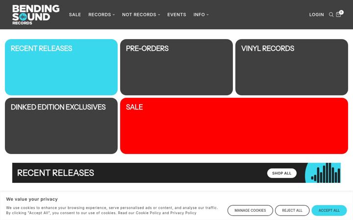 Screenshot stránky bendingsound.co.uk
