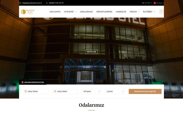 Screenshot of bendisotel.com.tr