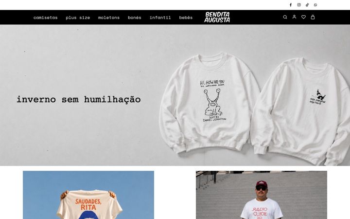 Screenshot of benditaaugusta.com.br