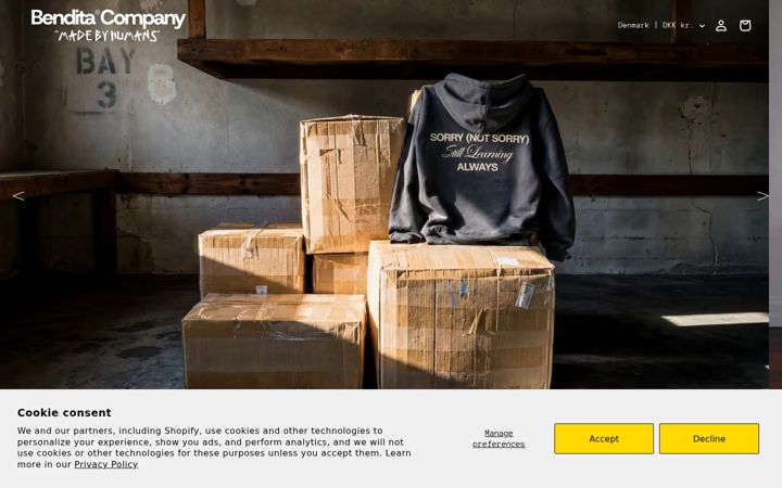 Screenshot of benditacompany.com