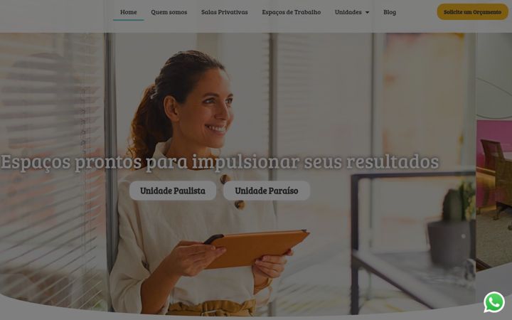 Screenshot of benditocoworking.com.br