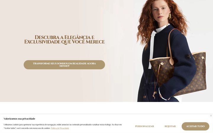Screenshot of bendivabolsas.com.br