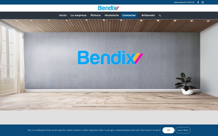 Screenshot of bendix.net