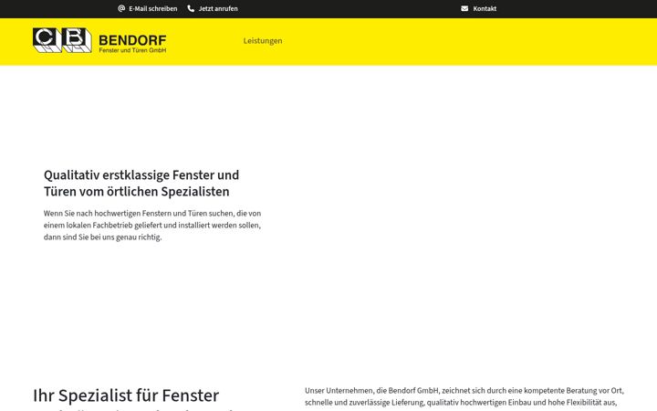 Screenshot of bendorf-gmbh.de
