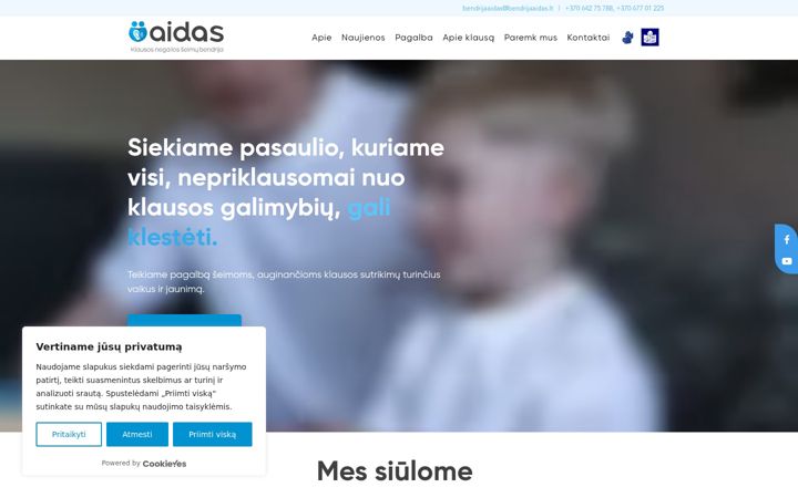 Screenshot of bendrijaaidas.lt