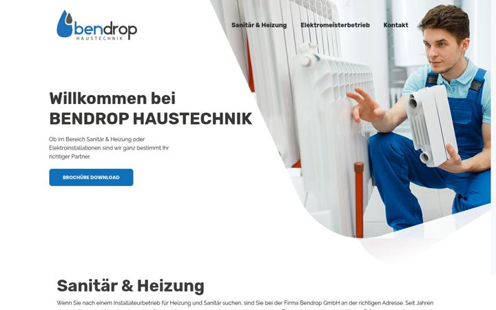 Screenshot of bendrop-haustechnik.de