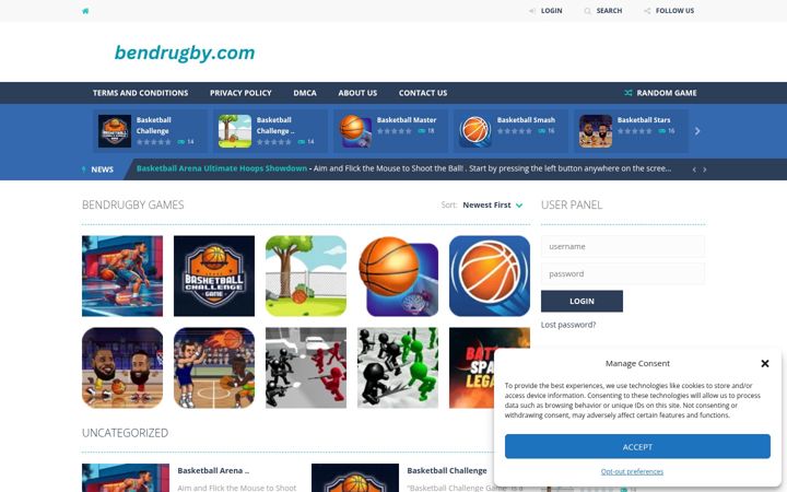 Screenshot of bendrugby.com