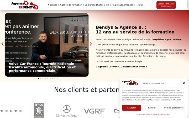 Screenshot of bendys.fr