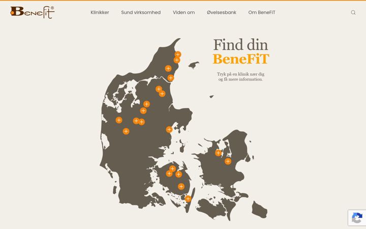Screenshot of bene-fit.dk