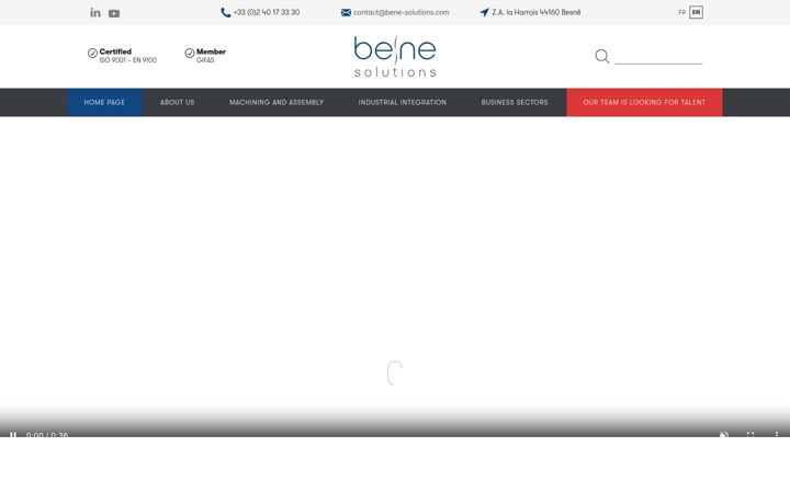 Screenshot of bene-solutions.com