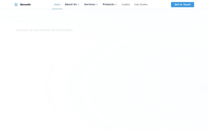 Screenshot of beneathanalytics.io