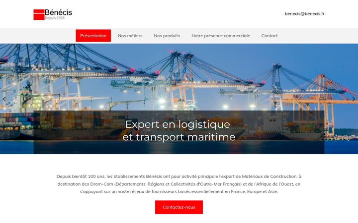 Screenshot of benecis.fr