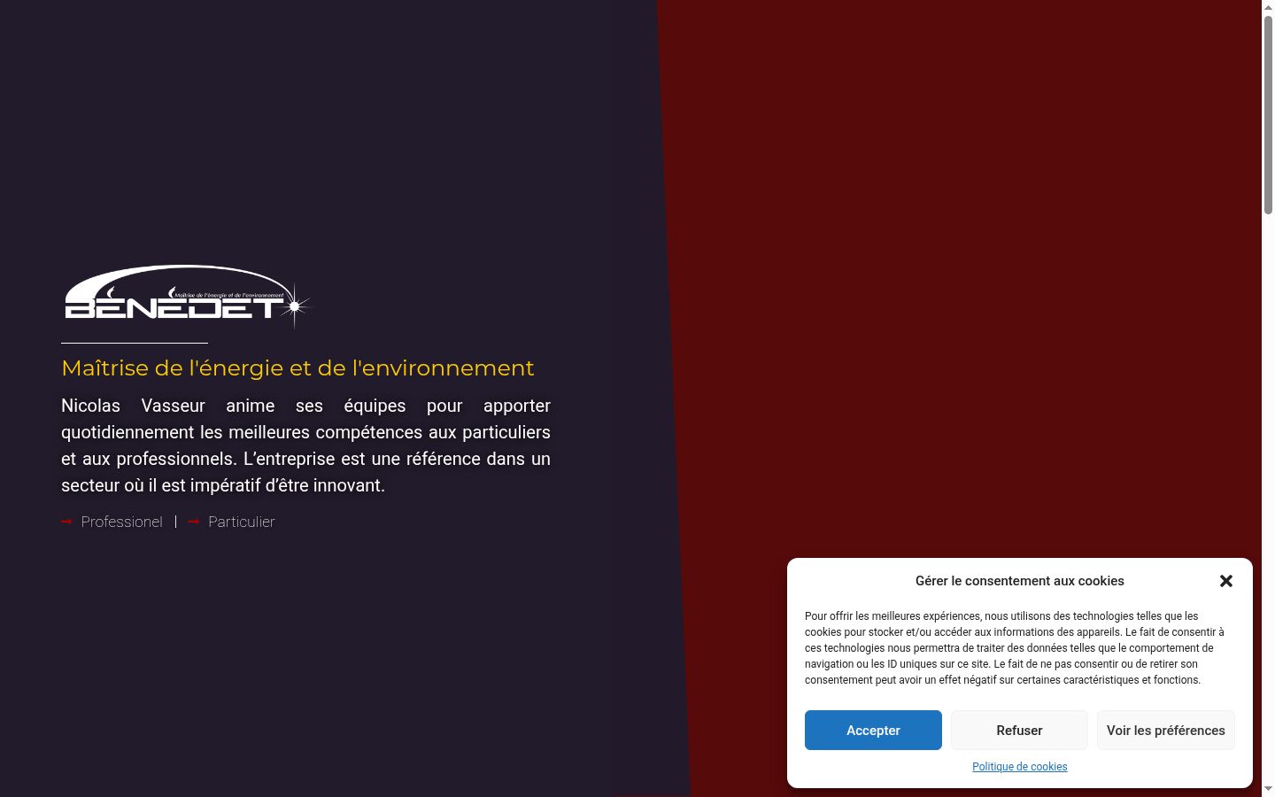 Screenshot des Einwilligungsbanners vor jeglicher Interaktion