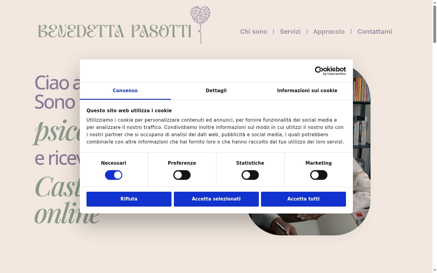 Screenshot tal-banner tal-kunsens muri qabel kwalunkwe interazzjoni