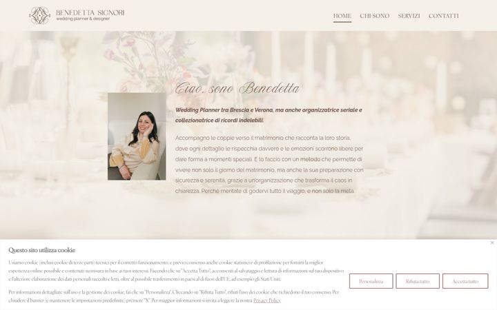 Screenshot of benedettasignoriweddings.it