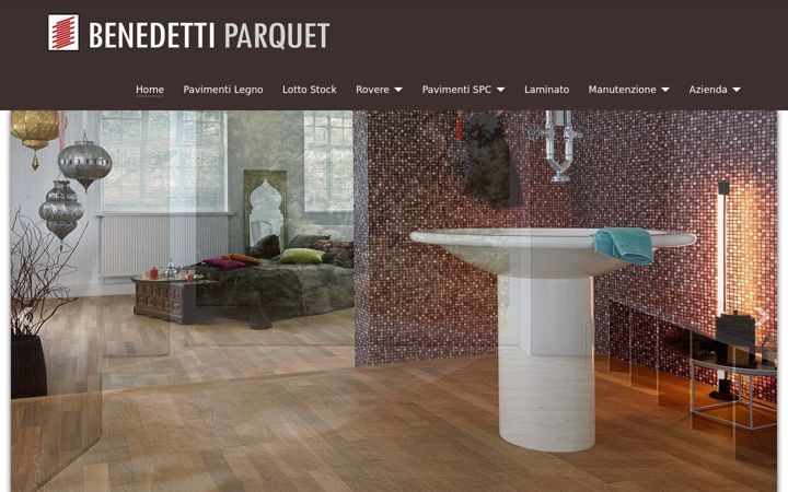 Screenshot of benedettiparquet.it