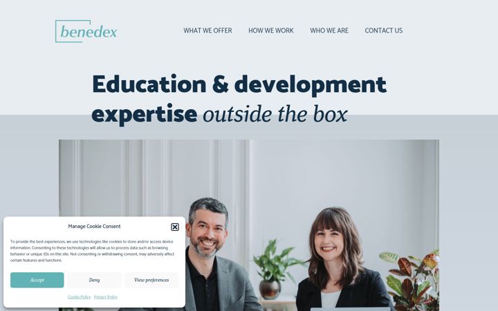 Screenshot of benedex.at