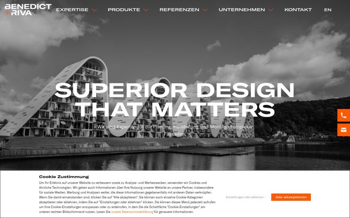 Screenshot of benedict-and-riva.com