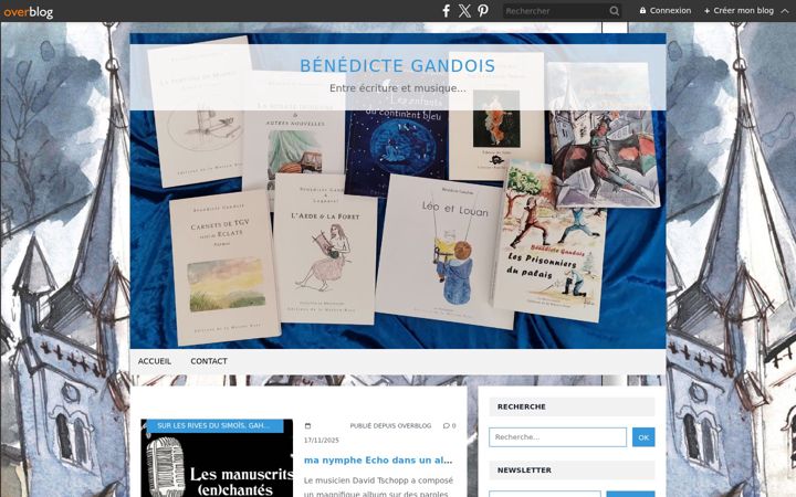Screenshot of benedictegandoisecrivain.com